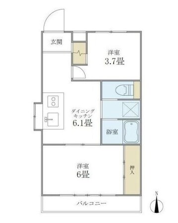 カーサグリーンプラザの物件間取画像